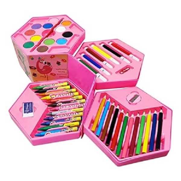 Colors Box Color Pencil Art Set Crayons, Water Color, Sketch Pens Set of 46 Pieces