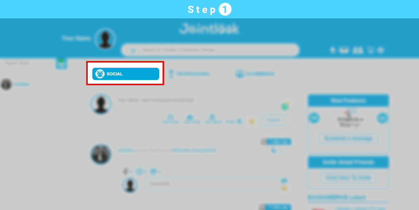 set up Social Profile